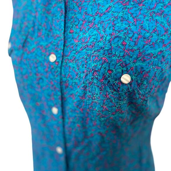 RETRO WRANGLER BUTTON FRONT SLEEVELESS‎ TOP SMALL/MEDIUM. - Picture 4 of 7